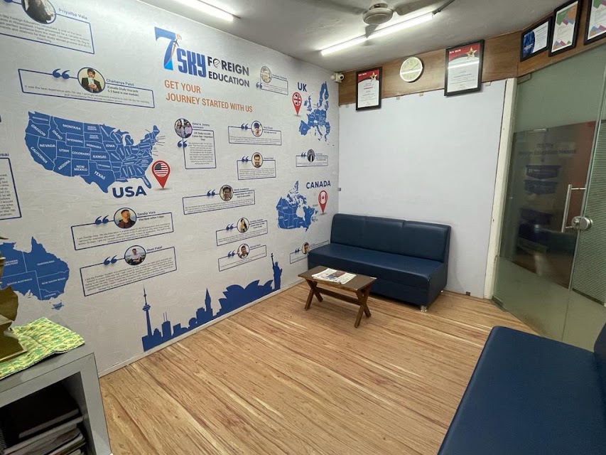 7th Sky Foreign Education - HO - Best Student Visa Consultant in Ahmedabad office