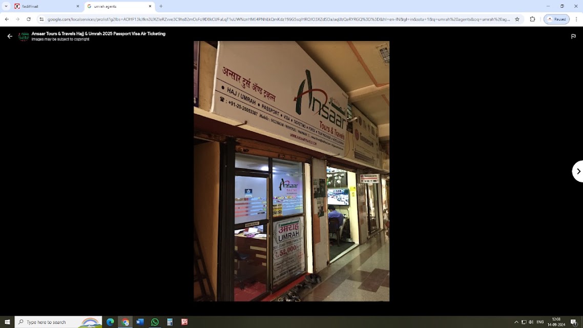 Ansaar Tours & Travels Hajj & Umrah 2026 Passport Visa Air Ticketing photo 2