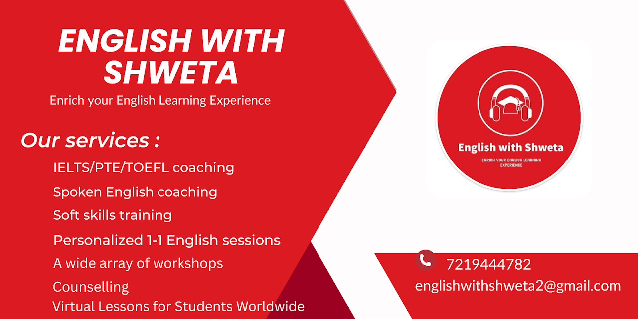 English with Shweta office